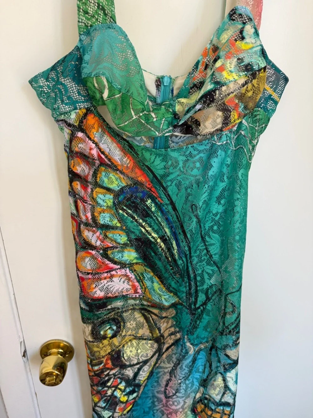 Siedrés Luc Butterfly Print Maxi Dress Size 40 NWOT French - Picture 7 of 8